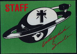 ##MUSICBP0387 - Billy Idol OTTO Cloth Staff Backstage Pass from the 1985 Whiplash Smile Tour