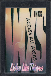 ##MUSICBP0564 - 1985 INXS Laminated OTTO Access All Areas Backstage Pass from the Listen Like Thieves World Tour