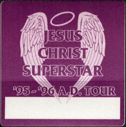 ##MUSICBP1502 -  OTTO Cloth Backstage Pass for the 1995/96 Jesus Christ Superstar Rock Opera Tour