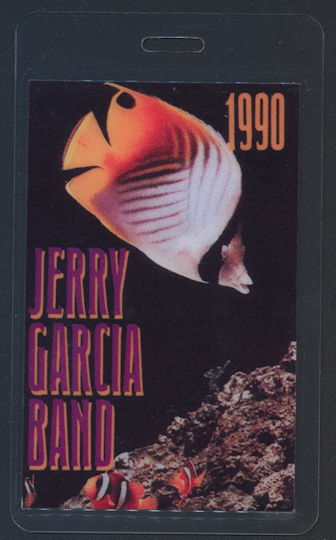 ##MUSICBP0361 - 1990 Jerry Garcia Band Laminated Backstage Pass from the 1990 Tour