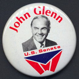 #PL463 - 1974 John Glenn for U. S. Senate Pinback