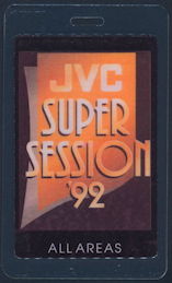 ##MUSICBP0281  - 1992 Laminated OTTO Backstage Pass for the JVC Super Session Concert that Featured B. B. King and Robert Cray