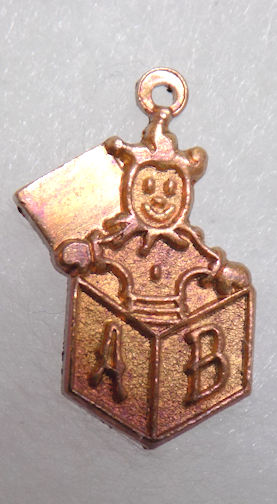 #BEADSC0263 - Copper Jack in the Box Charm - As low as 25¢ each