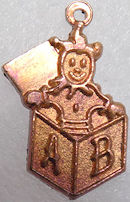 #BEADSC0263 - Copper Jack in the Box Charm - As low as 25¢ each