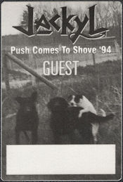 ##MUSICBP0896 - Jackyl OTTO Cloth Guest Backstage Passes from the Push Comes to Shove Tour