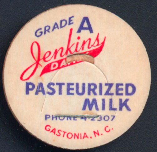 #DC174 - Jenkins Dairy Pasteurized Milk Bottle Cap