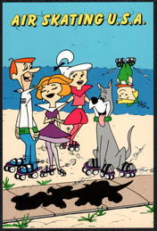 #CH733 - Licensed Jetsons Postcard - Air Skating U.S.A.