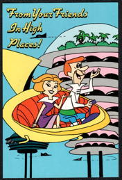 #CH730 - Licensed Jetsons Postcard - From Your Friends in High Places