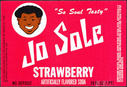 #ZLS235 - Jo Sole Strawberry Soda Bottle Label - O.J. Simpson