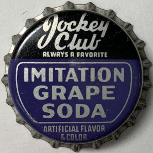 #BC211 - Rare Jockey Club Grape Soda Cork Lined Soda Bottle Cap