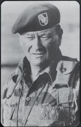 #CH630 - Oversized Trilby Postcard (Poster-Card) of John  Wayne in The Green Berets