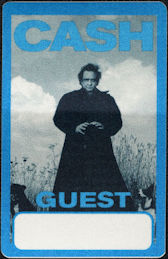 ##MUSICBP0867 - Rare Johnny Cash OTTO Cloth Guest Backstage Pass from the American Recordings Tour