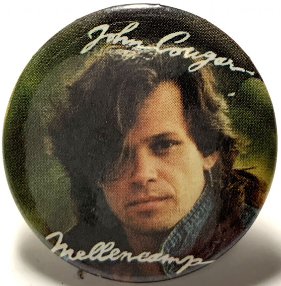 ##MUSICBQ0168 - 1984 Licensed John Cougar Mellencamp Pinback Button from "Button-Up"