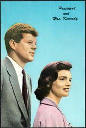 #PL481 - Group of 12 President (JFK) and Mrs. Kennedy Giant Postcards