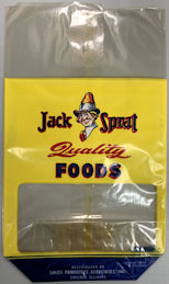 #CS582 - Group of 6 Jack Sprat Quality Foods Bag