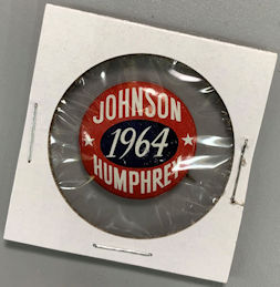 #PL405 - Johnson Humphrey 1964 Pinback in Coin Holder