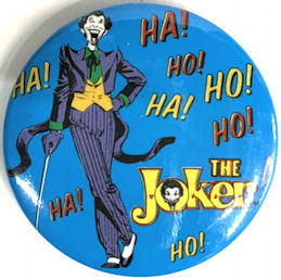 #CH608 - Licensed 1982 Batman Magnet with a Standing Joker Saying Ha! Ha!...