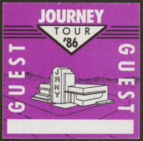 #MUSIC761 - Journey OTTO Cloth Backstage Pass from the 1986 Raised on Radio Tour