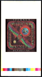 ##MUSICBQ0096 - Rare Journey OTTO Cloth Backstage Pass Proof Sheet from the 1980 Departure Tour