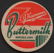 #DC153 - Uncommon Deco Design E. J. Kaemmer & Son Buttermilk Bottle Cap