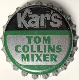 #BC250 - Group of 12 Kar's Tom Collins Mixer Cork Lined Soda Bottle Caps