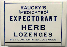 #CS507 - Kaucky's Medicated Expectorant Herb Lozenge Box
