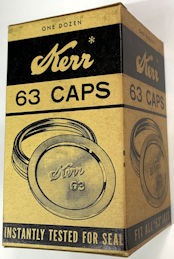 #CS573 - Full Box of One Dozen Kerr #63 Home Canning Caps