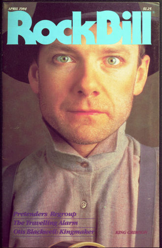 ##MUSICBQ0046  - April 1984 RockBIll Magazine - Robert Fripp (King Crimson Guitarist) Cover