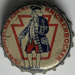 #BC240 - Rare Knickerbocker Beer Cork Lined Bottle Cap - Used condition