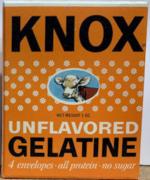 #CS444 - Full Box of Knox Gelatine Envelopes - Nice Cow Image