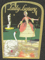 #ZBOT118 - Lady Luxury Perfume Bottle Label