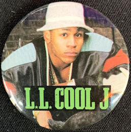 ##MUSICBQ0238 - Group of 3 LL Cool J Pinback Buttons from "Button-Up"