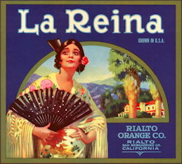 #ZLC236 - La Reina Orange Crate Label