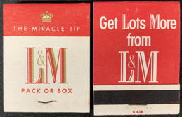 #TOB1MATCHES138 - Unused Pack of Front Cover Striker L&M Matches - Miracle Tip