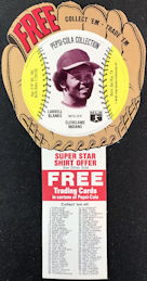 #TZCards296 - 1977 Pepsi Glove Disc Carton Insert Featuring Larvell Blanks