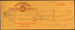 #ZZZ010 - 1960 Little Brown Jug Check