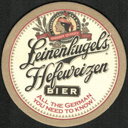 #TMSpirits101 - Leinenkugel's Hefeweizen Bier Coaster - Indian Head Logo