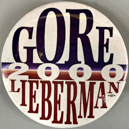 #PL420 - Very Large Gore Lieberman 2000 Pin