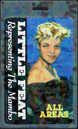 ##MUSICBP0702 - Little Feat OTTO Laminated All Areas Backstage Pass from the 1990 Representing the Mambo Tour