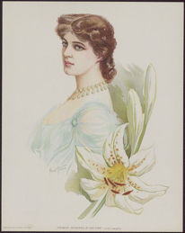 #MSPRINT174 - 1904 Victorian Print - Actress Lily Langtry