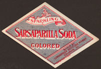 #ZLS178 - Sarsaparilla Soda bottle label - Litc...
