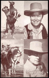 #TZCards316 - Arcade Card Featuring Images of The Lone Ranger, Bill Elliott, etc.