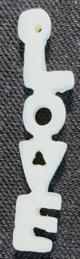 #BEADS1086 - Late 1960s Love Pendant or Charm