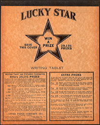 #CS142 - Group of three 1946 Lucky Star Pencil Tablets