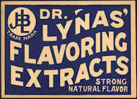 #SIGN285 - Dr. Lynas Flavoring Extracts Cardboard Sign