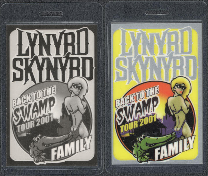 ##MUSICBP0919 - Lynyrd Skynyrd OTTO Laminated "Family" Backstage Radio Pass from the Back to the Swamp Tour
