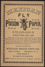 #UPaper090 - Turn of the Century Mexican Fly Poison Paper Directions Sheet