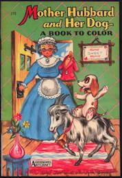 #TY685 - Rare Big Little Coloring Book - Mother Hubbard