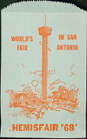 #MS053 - San Antonio World's Fair Hemisfair 68 Bags