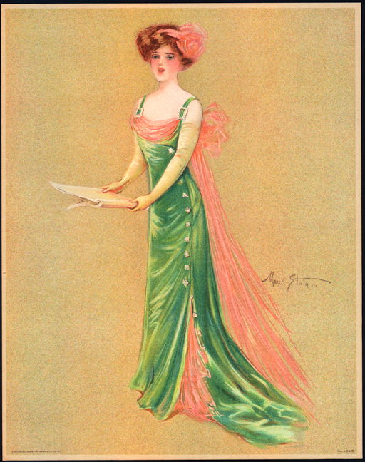 #MS156 - 1909 Victorian Print - Singer